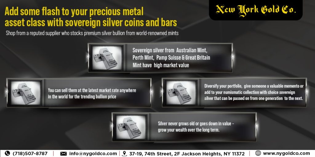 With sovereign silver coins and bars