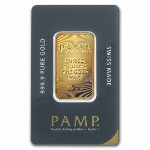 1 Oz Gold Bar - PAMP Suisse (Swiss Made)