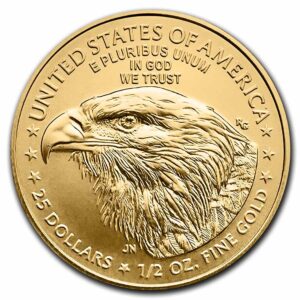 1/2 Oz Gold Coin 2023 American Gold Eagle BU
