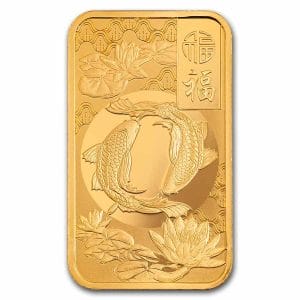 1 Oz Gold Bar - 2026 PAMP Good Luck Koi Fish (Assay)